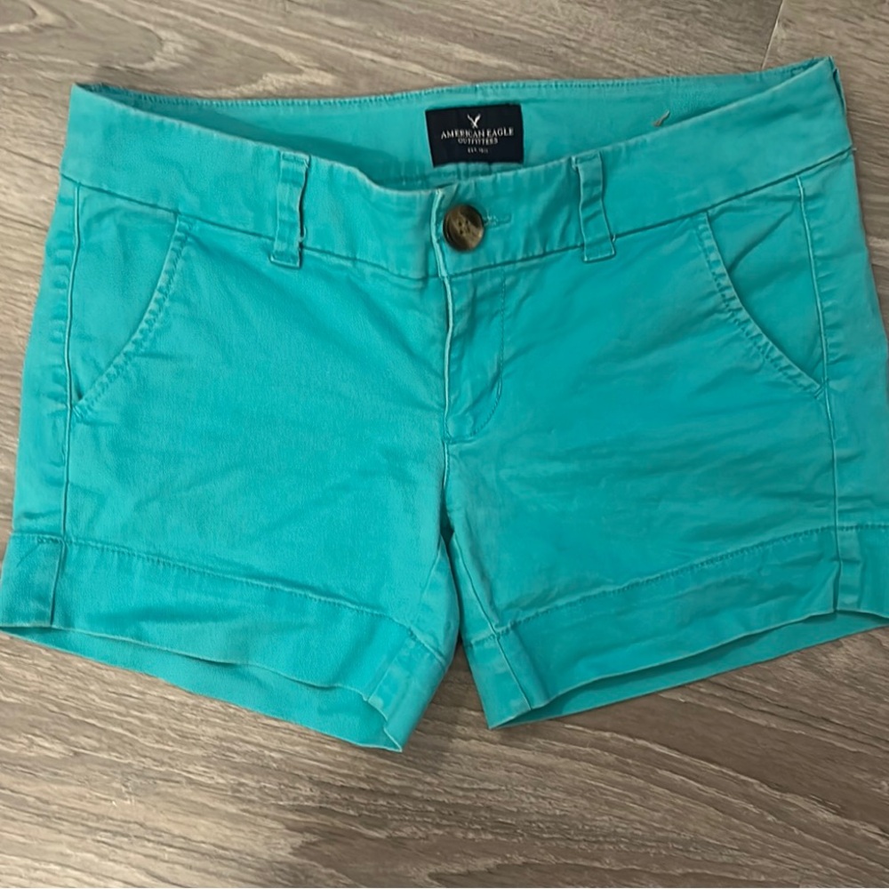 American Eagle Outfitters Blue Bermuda Shorts